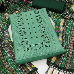 Peachmode Embroidered Unstitched Dress Material-image-13