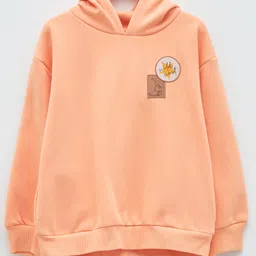 LC Waikiki Full Sleeves Placement Patch Detailed Sweatshirt - Coral Orange-picture-44