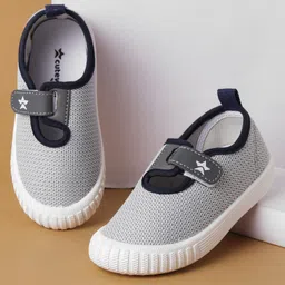 Cute Walk by Babyhug Casual Shoes with Velcro Closure - Grey-picture-17