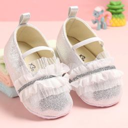 Babyoye Slip On Booties  with Frill Detailing - Silver-image-18