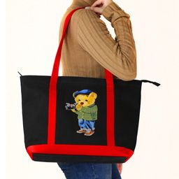 Kolorobia Eye Catching Tote Handbag Embroidery-Black and Blue strap  Shoulder Bag For Women-image-57
