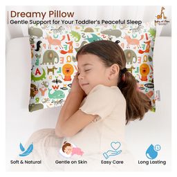 Baby of Mine Premium Baby Infant Pillow for Kids Age 1 Year To 5 Years - Imported Super Soft Fabric - Animal Letters Print-image-72