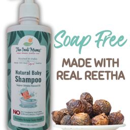 The Indi Mums Reetha-Shikakai Natural Baby Shampoo - Promotes Healthy Scalp & Hair, Gentle, Tear-free, Easy-to-Wash & Moisturising, 0 months+, 500ml-image-9