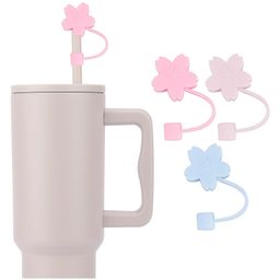 House of Quirk 3PCS Silicone Straw Covers Cap Tumbler Dust-Proof Drinking Straw Caps for Reusable Straws Tips Lids - Multicolour-21