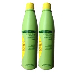Lotus Professional Set Of 2 Puravitals Lemongrass Ultimate Refreshing Toners-250ml Each-26