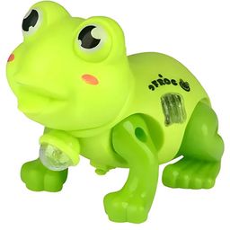 AKN TOYS Walking Frog With Projector Lights It Has Projector Lights on Front and Lights on Side as Well - Pack of 1 - Color May Vary image 2