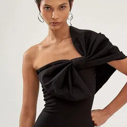 LULU & SKY Bow-Detail One Shoulder Swimsuit-picture-28