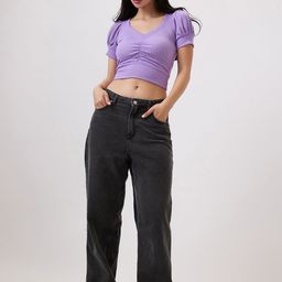 SZN Women Solid V-Neck Crop Top-image-48