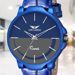 LOIS CARON Men Printed Dial & Leather Straps Analogue Watch MLC-4241-31