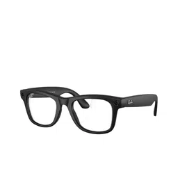 Ray-Ban Unisex Clear Lens & Black Wayfarer Sunglasses with-image-9