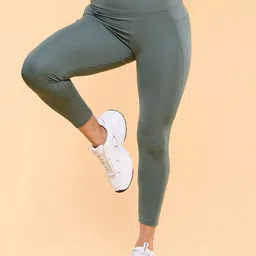 Enamor A605 Dry Fit High Waist Basic Workout Tights-image-81