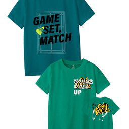 CODEZ Boys Typography 2 Printed Applique T-shirt image 1