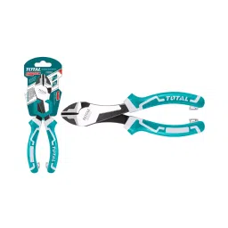 Total THT27716S 17.78 cm (7 Inch) Cr-V High Leverage Heavy-Duty Diagonal Cutting Pliers White & Blue-picture-36
