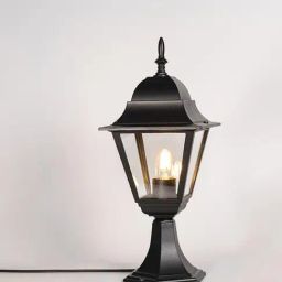 Whispering Homes Black Metal Mid-Century Outdoor Gate Light - Large-image-94