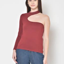 Cation Maroon Top-image-60