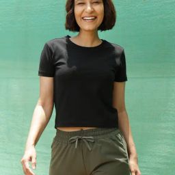 BlissClub Women Black The Last Tee - Crop-image-74