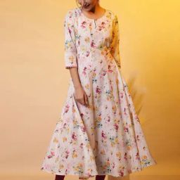 Aurelia White Regular Fit Floral Kurta-image-49