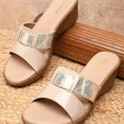 Rocia by Regal Women's Beige Casual Wedges-picture-49