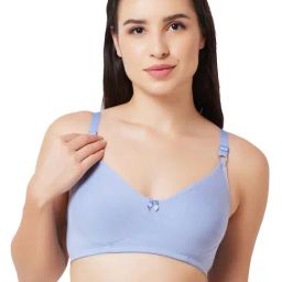 Candyskin Light Blue Medium Coverage Non-Wired Everyday Bra-45