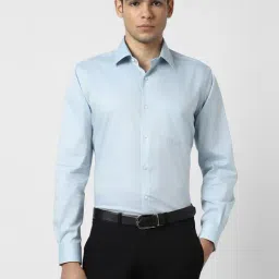 Van Heusen Blue Cotton Regular Fit Shirt-picture-34