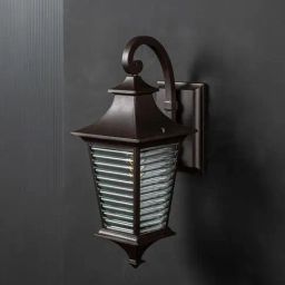 Whispering Homes Dark Brown Metal Bungalow Outdoor Wall Light-18