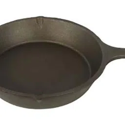 The Indus Valley Black Cast Iron Fry Pan (25 cm) - Set of 1 image 2