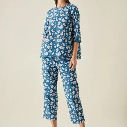 Arras Red Floral Print Slim Pants image 4