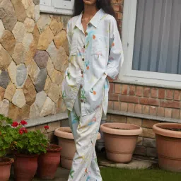 Happi Space Multicolored Gilli Pants In Palm Print image 1