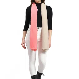Monte Carlo Pink & Beige Color-Block Stole image 1