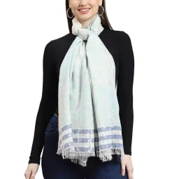 Monte Carlo Blue Printed Stole image 1