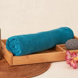 Black gold 4 Pcs Green 400 GSM Microfibre Premium Quick Dry Bath Towels-image-23