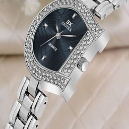 Exotica Fashion Women Brass Dial & Stainless Steel Bracelet Style Straps Analogue Watch EX-2591-PNP Blue-16