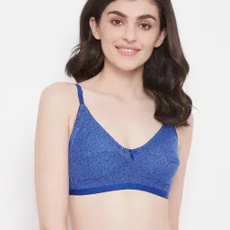 Clovia Blue Non Wired Non Padded Full Coverage Bra-picture-46