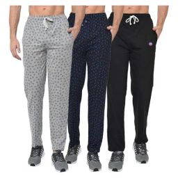 Vimal Jonney Multicolor Cotton Trackpants - Pack of 3-picture-23