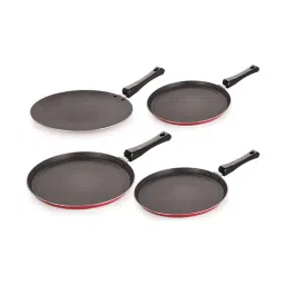 Nirlon Non-Stick Red Aluminium Cookware Kitchen Cooking Essential Combo Set-image-20