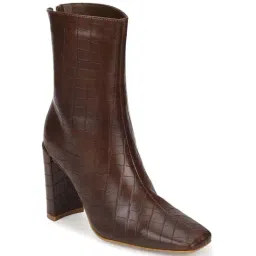 Truffle Collection Women's Brown Casual Booties-image-43
