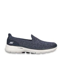 Skechers Women's GO WALK 6 - GRAND HORIZON Navy White Walking Shoes-98