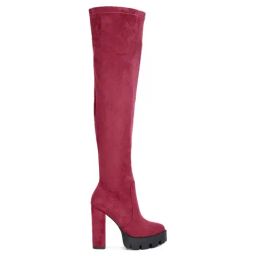 London Rag Women's Burgundy Casual Booties-image-21