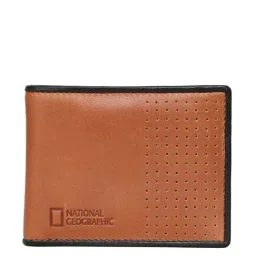 National Geographic Tan Solid Rfid Bi-Fold Wallet for Men-picture-2