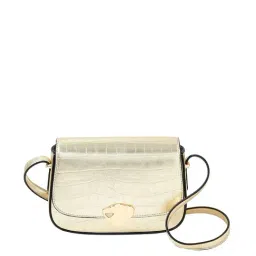 Accessorize London Golden Textured Medium Sling Handbag-image-52