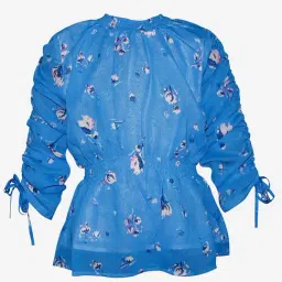 Kiddopanti Kids Blue Printed Top-picture-16