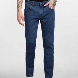 Jack & Jones Dark Blue Cotton Skinny Fit Jeans-picture-31