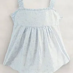 Cherry Crumble by Nitt Hyman Kids Sky Blue Printed Top-image-43