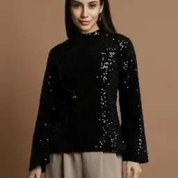 Allen Solly Black Embellished Top-picture-41
