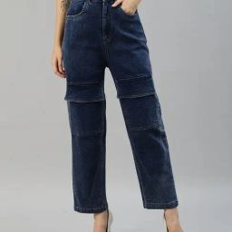 Melon by PlusS Dark Blue Regular Fit Mid Rise Jeans-image-96