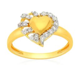 Malabar Gold and Diamonds 18k Gold Heart Ring for Women-image-101