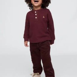 GAP Boys Maroon Cotton Solid Pants-image-79