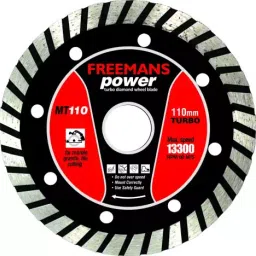Freemans Power Turbo Diamond Wheel Blade MT110 (Pack of 5)-4