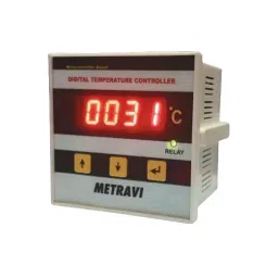 Metravi Digital Temperature Controller 4 Digit 72x72 mmsq, METCAT 72-24