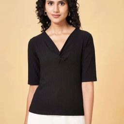 Annabelle by Pantaloons Black Plain Top-image-33